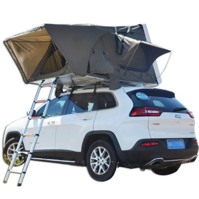 China Extended Type 4x4 Off Road Trailer Hard Roof Car SUV Camping Shell Folding Camper Top Canvas Tent for sale