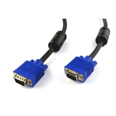 China High Quality15pin COMPUTER ANERA Male to Male VGA Cable PVC Jacket Computer Cable for Projector/Computer/HDTV/Monitor Display 3M for sale