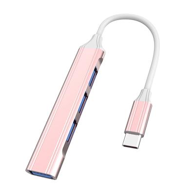 China Hot Selling Aluminum ANERA Alloy USB 2.0 3.0 USB 4-Port Portable Compact Hub for sale