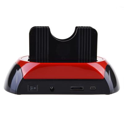 China High Quality SATA and IDE Hard Drive ANERA All in One USB2.0 to 2.5/3.5 inch SATA/IDE Hard Drive Docking Station with Card Reader and USB Hub for sale