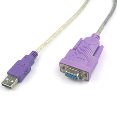 China High Quality ANERA USB 2.0 To RS232 DB9 Female Serial Converter Adapter Cable 1.8m With CD Driver / PL2303 Chipset for sale