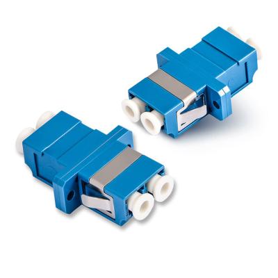 China High-performance factory directly selling LC/UPC adapter SM DX fiber clamp connector duplex singlemode adapter/coupler for sale