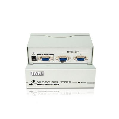 China OYEL 250MHZ VGA Splitter For 1 Computer 2 Display 1 Input 2 Output VGA Splitter EL-92F for sale