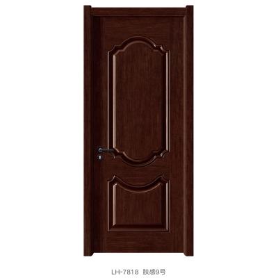 China Decoration Matte Printed Melamine Molded Door Glossy Panels Wood Skin For Decorative for sale