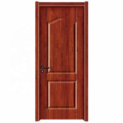 China Decoration Two Panel Round Red Wooden Melamine Door Paper Cladding Panels For Room Interior Decoration for sale