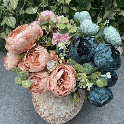 China 2022 Hot Selling Artificial Father's Day Wedding Flowers And Party Peony Ball for sale