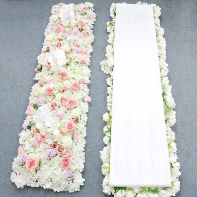 China New decoration simulation flower home wedding row long trailing floral wall office decoration screen flower central ins wind shop silk flower for sale