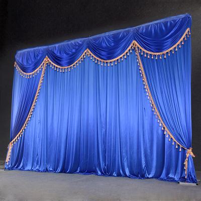 China Wholesale 2021 Hot Selling Church Silk Wedding Decoration Silk Cloth Wedding Props Supplies Stage Veils Stage Layout Wedding for sale