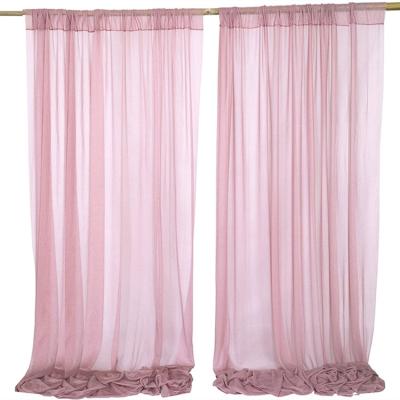 China Beach Wedding Curtain Arch Chiffon Decorative Fabric Drapes Wedding Ceremony Decoration Wedding Backdrop Curtains for sale