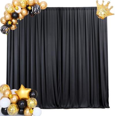 China Beach Wedding Curtain Arch Decorative Chiffon Drape Decoration Wedding Drapery Backdrop Curtain For Churches for sale