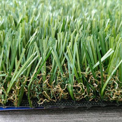 China 42mm Three different colors of green and one Withered color mixed Artificial Grass For Sports And Garden Solutions for sale