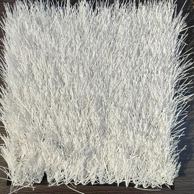 China 50mm Customizable Sports Artificial Grass With White Color In 5/8 Guage And 8000 Dtex for sale