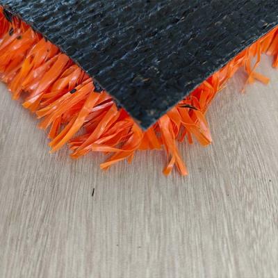 China 25mm Orange Artificial Turf Tennis Court Multi Functional For Sports Facilities for sale