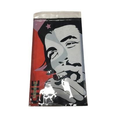 China Hot Selling Moisture Proof Tobacco Bags Printed Fronto Foil Packaging Mylar Zip Lock Clear Bags For Cigar Packaging Tobacco Bags for sale