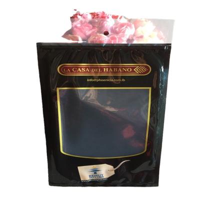 China Hot PE Moisture Proof Cigar Bag With CMYK Color Plastic Zipper Tobacco Cigar Bags for sale