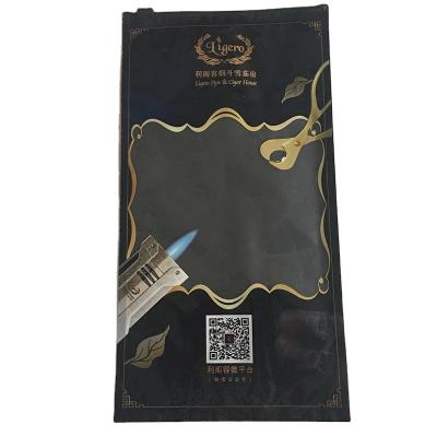 China Wholesale Zipper Customized Moisture Proof Biodegradable Cigar Tobacco Leaf Packaging Mylar Bag for sale