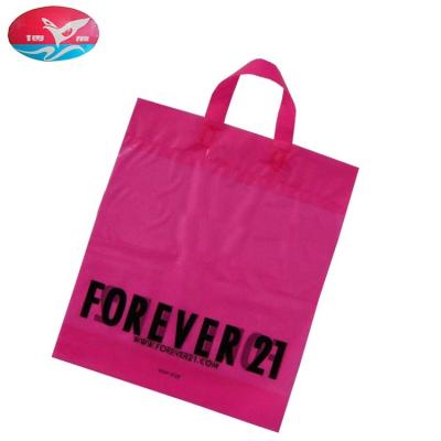 China Recyclable Hot Selling Customized PE Handbag Environmental Protection Material Plastic Shopping Bag For Daily Packing for sale