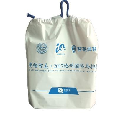 China BIODEGRADABLE degradable mobile phone packaging bag can be printed LOGO plastic bag by tying the rope for sale