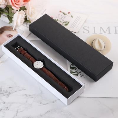 China Gift Packaging Custom Luxury Quality Long Single Watch To Roll Display Wholesale Luxury Watch Box for sale