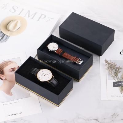 China Fanshion Logo High End Custom Cardboard Slot Gift Luxury Paper Watch Box for sale