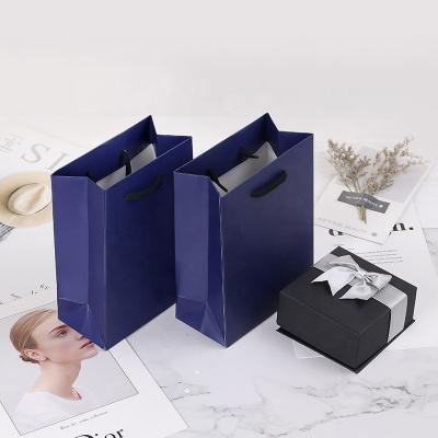 China Handmade Wholesale Custom Printing Luxury Black Logo Private Label Craft Shopping Gift Bags for sale