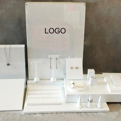 China High Quality Gift Jewelry Display Set Ring Necklace Bracelet Earring Holder Packaging Jewelry Displays for sale