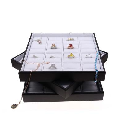 China High Quality Custom Jewelry Necklace Earring Card Storage Case Holder Glass Packaging Jewelry Display for sale