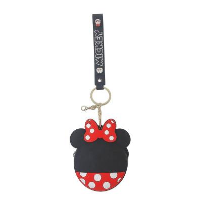 China Fashional Souvenir Gifts Creative Silicone Cute Pouch Purse With Cartoon Mickey Key Chain For Girls Accessories Car Gifts for sale