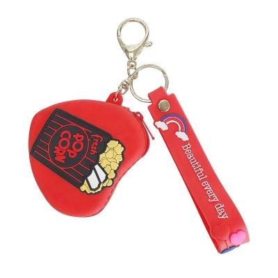 China Fashional Souvenir Gifts High Quality Silicone 3D Fruit Key Chain PVC Fruit Key Chain For Bag Pendant for sale