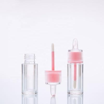 China Custom Logo Cosmetics 2020 New Unique Empty Single Lip Gloss Cute Driver 6ml Lip Gloss Bottle Packaging Tube for sale