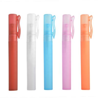 China Household Products Colorful 10ml Pens Spray With Clip Bottle Perfume Mini Perfume Pen Bottle Plastic Bottle 10ml for sale