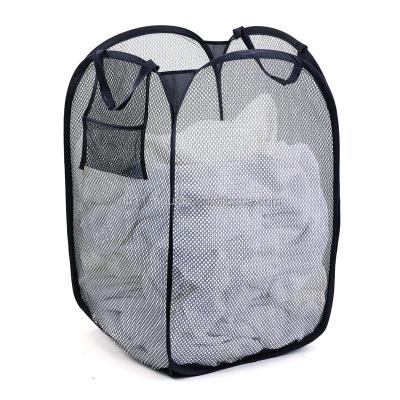 China Laundry basket 36x36x58cm black foldable for sale