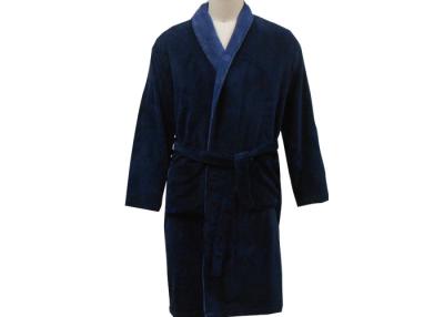 China Turn Down Collar Long Sleeved Nightdresses , Super Soft Womens Fleece Bathrobe for sale