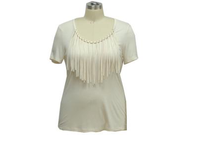 China Women's Fashion 1/2 Sleeves Shirt  Round-Necline With tassel Decoration Fit Size for sale