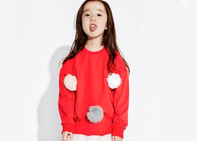 China Round Neck Girls Size 7 Clothes , Little Girls Long Sleeve Shirts With Venonat Sweater for sale