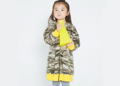 China Free Size Girls Polar Fleece Jacket , Children Girls Clothes Allover Camouflage Printed for sale