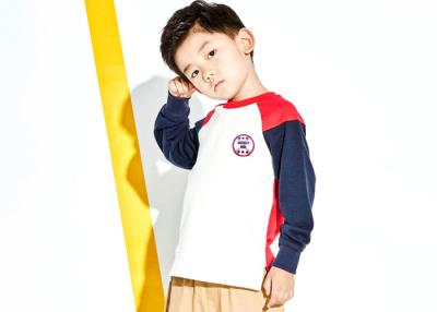 China Cute Patched Kids Boys Clothes French Terry Sweatshirt Breathable Anti Wrinkle for sale