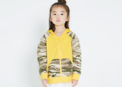 China Colorful Kids Girls Clothes Kids Hooded Jacket With Dinosaur Angle Kangaroo Pocket for sale