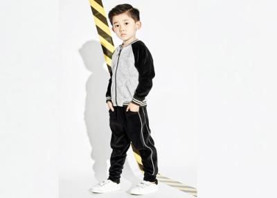 China Lightweight Funky Kids Boys Clothes For 10 Year Olds Zip Up Jacket White And Back for sale