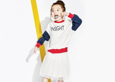 China Contrast Color Ribbed Girls Raglan Shirt , Knitted Kids Pullover Sweater Long Sleeve for sale