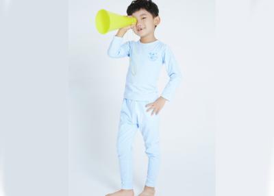 China 2 Pieces Boys Pajama Set , Boys Sleepwear Sets 100% Cotton Interlock Piece Dye for sale