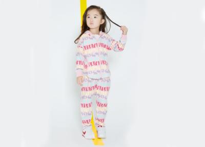 China Reactive Printing Kids Girls Clothes Size 8 Little Girls Long Sleeve Tops And Long Pant for sale