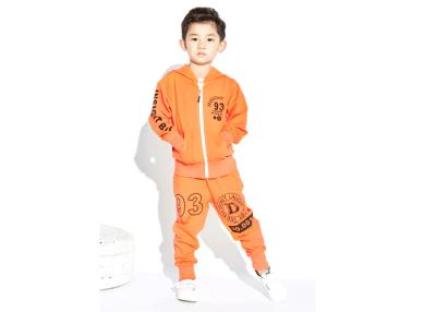 China Casual Kids Boys Clothes Boys Sports Wear Sets Fully Zipper With Long Length Pants for sale