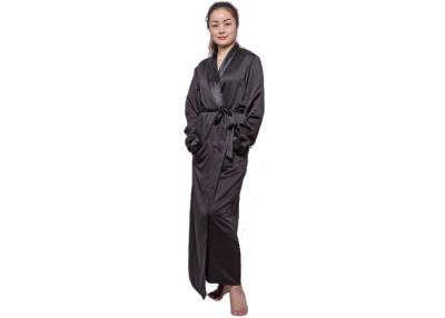 China Full / Floor Length Ladies Satin Pyjamas Plus Size , Luxury Satin Nightgown For Honeymoon for sale