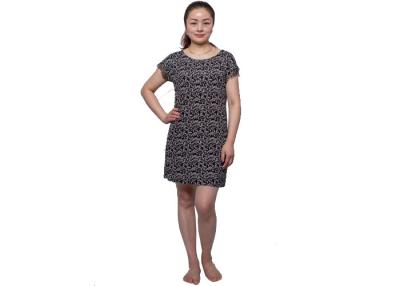 China Viscose / Elastane Womens Summer Nightwear Short Sleeve Nightgown OEM Service for sale