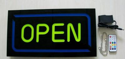 China Reisn Open sign,shop sign,store sign, hanging  business sign, exit sign, no smoking sign open sign neon for sale