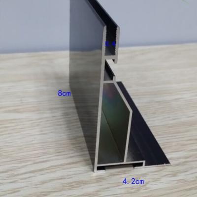 China 8cm signle side glossy black  aluminum profile fabric tension display sign box indoor premium advertising sign display for sale