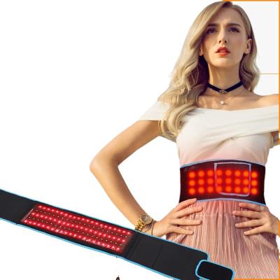 China Waist Led Light Loss Belt USB Physiotherapy Smart Hot Belt Compress Moxibustion Electric Heating Female Hot Belt Red for sale