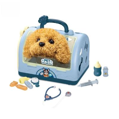 China Hot Sale Role Play Pretend Doctor Interactive Kids Plush Plastic Electric Dog Educational Toy 76.5*37.5*58.5 for sale