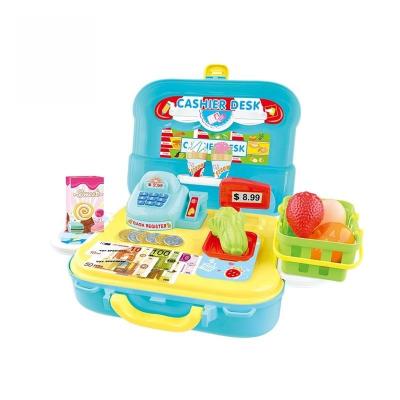 China Educational Modern Children Pretend Play Toys Set 2 in 1 Storage Backpack Cash Register Toy 67.5*46*55 for sale